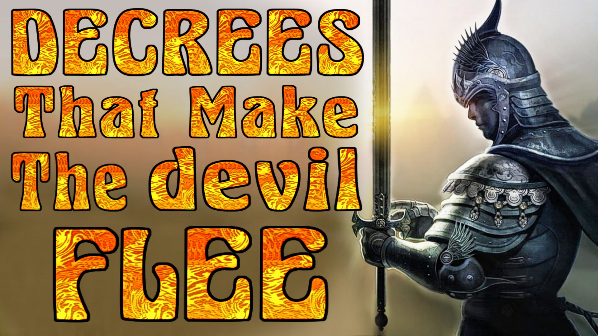 Decrees that make the devil Flee Banner